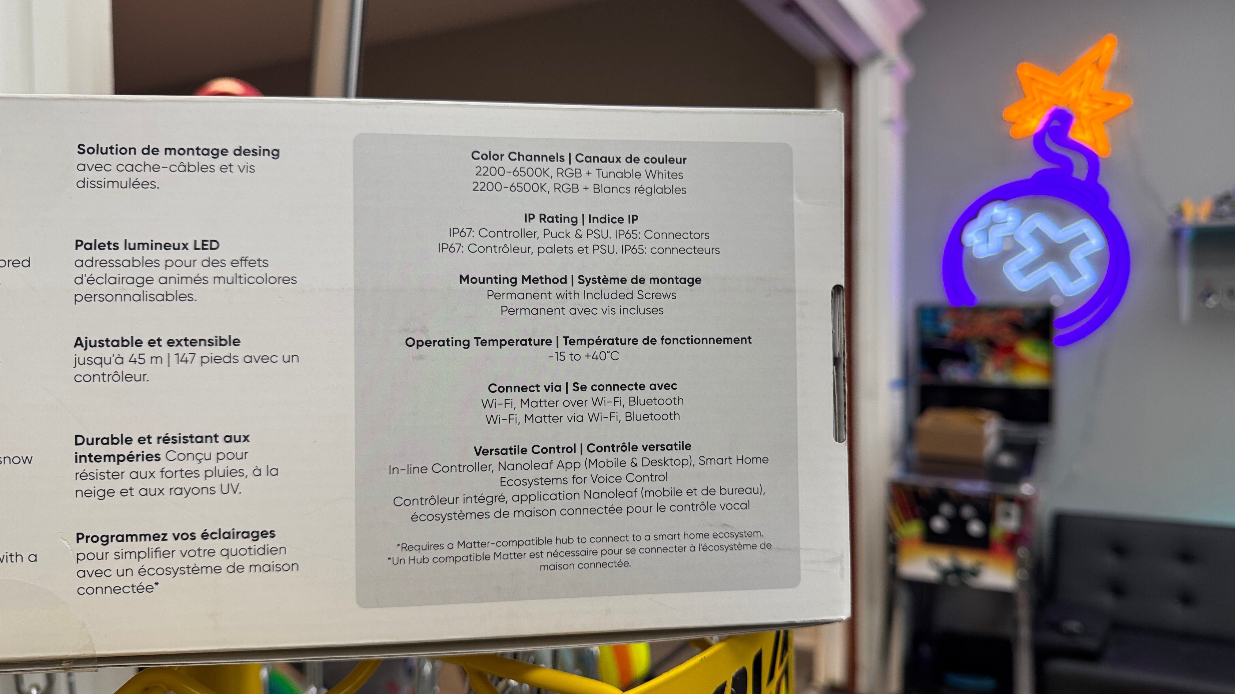 Nanoleaf Matter Permanent Outdoor Smart Lights - 49ft