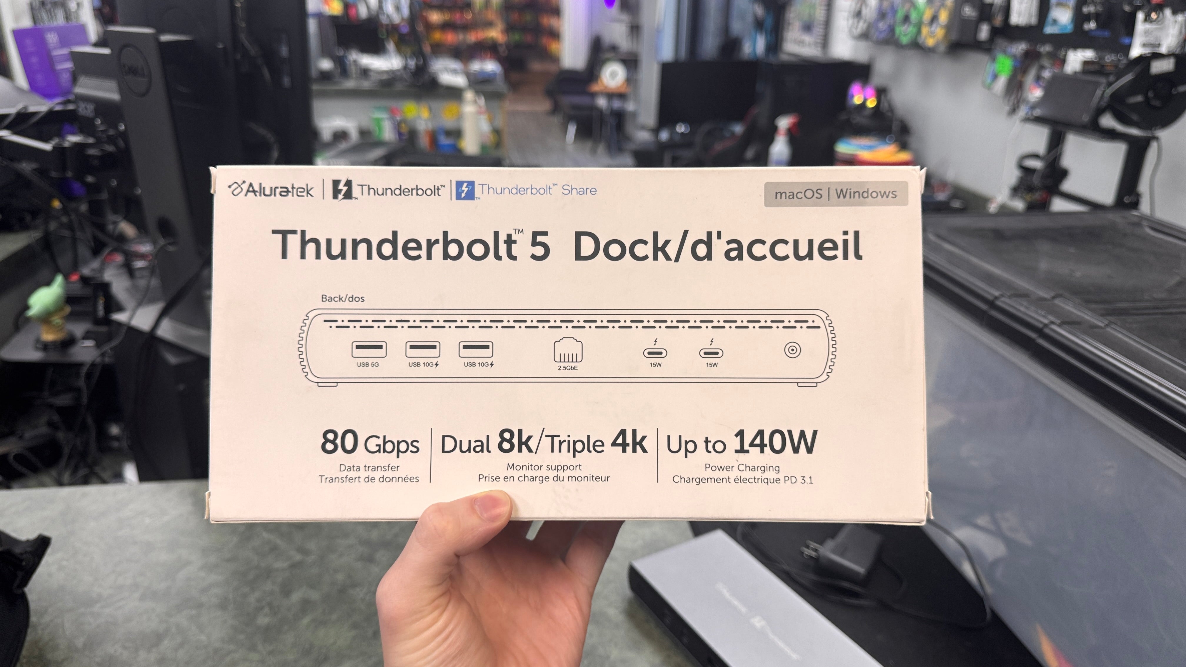 Aluratek Thunderbolt 5 Dock